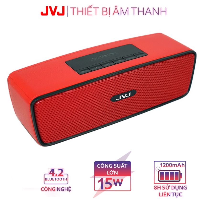 Loa bluetooth JVJ S20 Speaker di động - Nghe nhạc kết nối điện thoại, máy tính, Smart Tivi, Jack 3.5mm Bảo hành 12T