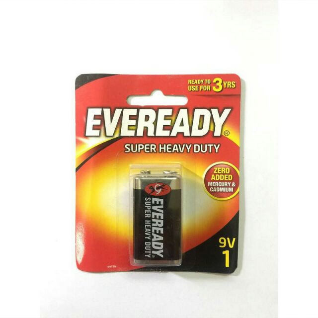 Pin 9v Eveready Super Heavy Duty Đen