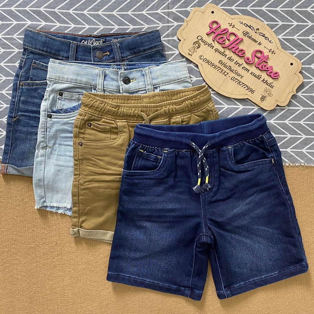 Quần short jean Cat&amp;Jack bé trai (Dòng nhỏ 10-19kg) đọc kĩ mô tả