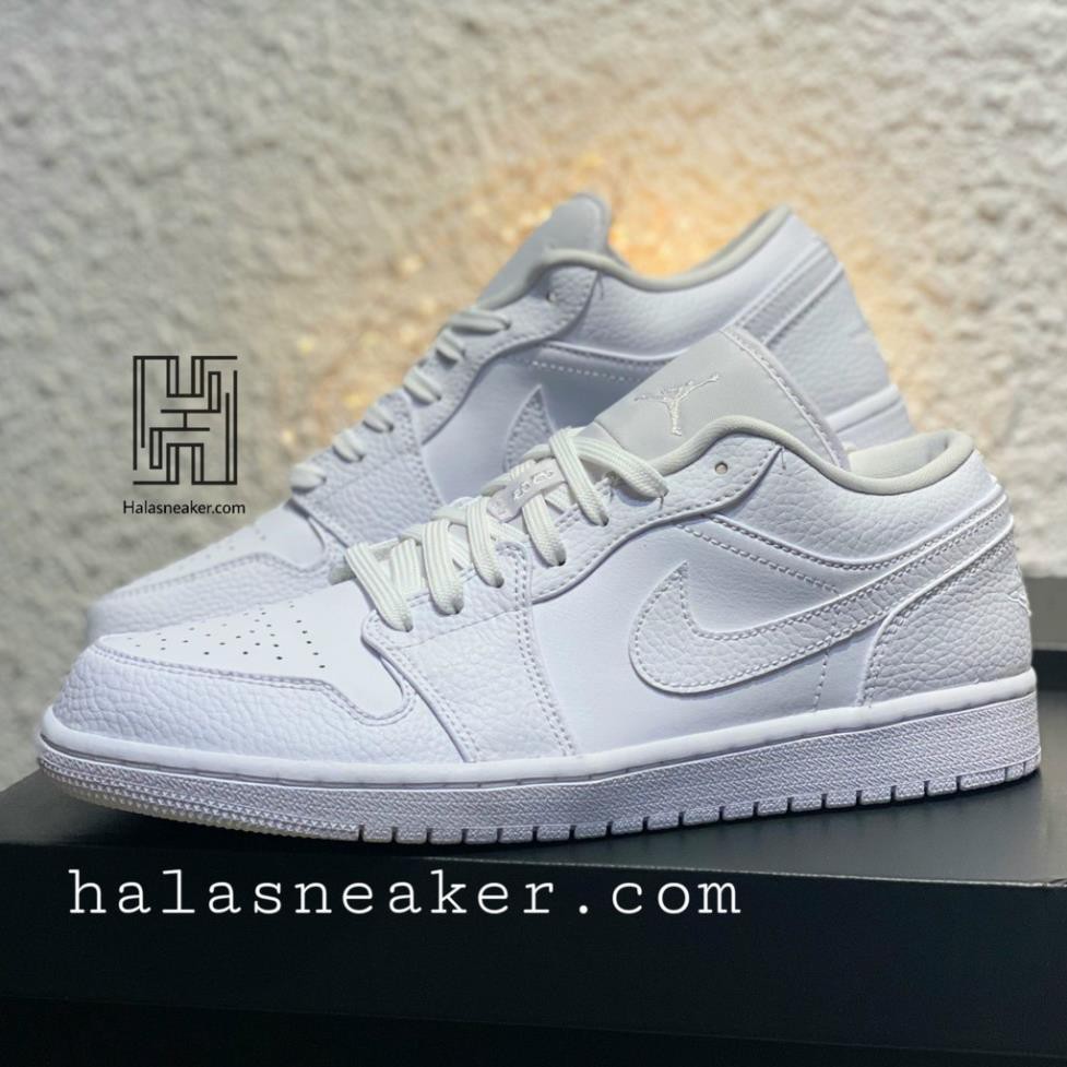 Giày Sneaker Thể Thao NNike Jordan 1 Low Triple White 553560 130 - Hàng Chính Hãng - HalaSneaker.com *