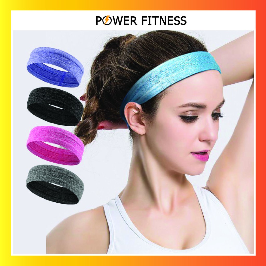 Băng đô thể thao tập gym tập yoga nam nữ headband Power Fitness B2006