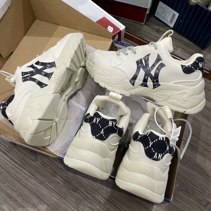 (fullbox+ túi mlb) giày Mlb mẫu mới gót đen ny