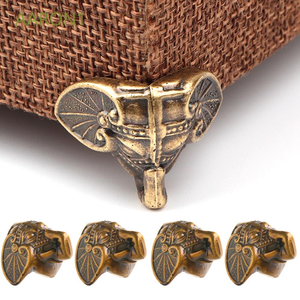 Aaron 1 Bộ 4 Chân Đỡ Bảo Vệ Góc Tủ Gỗ 28x23mm