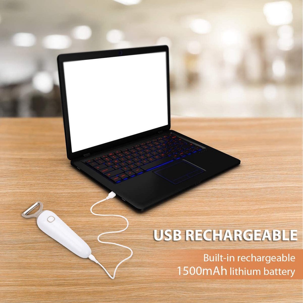 Máy Bào Rau Củ Quả Cầm Tay Đa Năng Sạc Cổng Usb Tiện Dụng