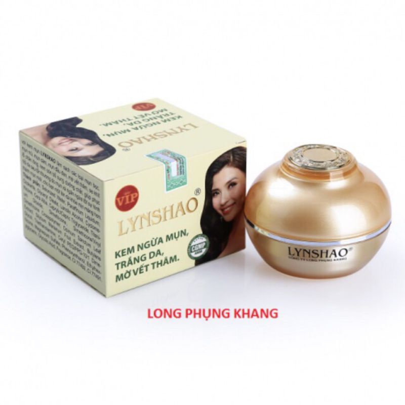 Kem ngừa mụn trắng da ngừa vết thâm lynshao long phụng khang hủ 30g