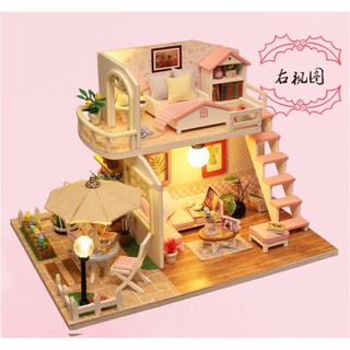 [Có sẵn] Mô hình nhà gỗ tự lắp ghép Princess