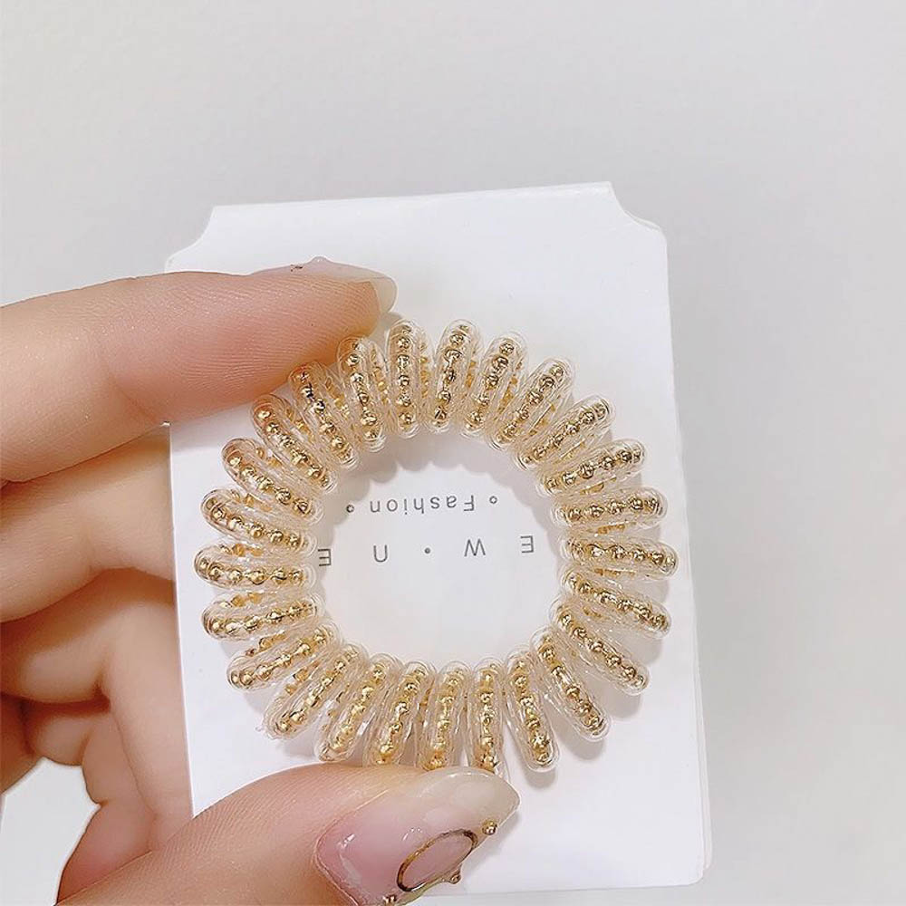Dây buộc tóc trong suốt đơn giản cho nữ