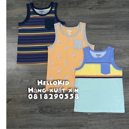 A380 - Áo thun 3 lỗ Osk Bé trai