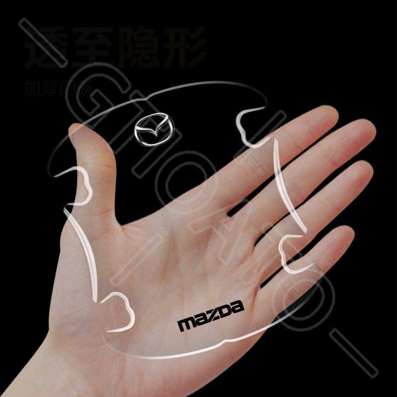GTIOATO Trong Suốt Bộ Bảo Vệ Tay Nắm Bát Cửa ô Tô Bộ Bảo Gương Hậu Xe HơI MiếNg DáN ChốNg XưỚC Phụ Kiện Oto Cho Mazda 3 2 6 CX5 CX30 CX8 CX3 BT50