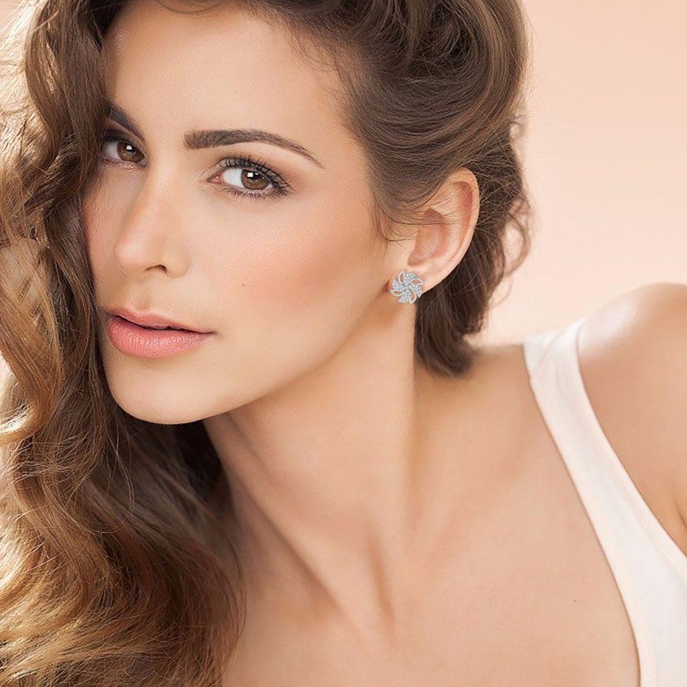 Vanes1 Bông Tai Hình Cối Xay Gió Xoay Thanh Lịch Ngọt Ngào|Bông Tai Hình Cối Xay Gió Bằng Kim Loại Màu Sắc Đơn Giản