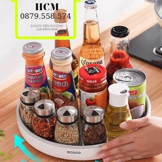 Khay đĩa đa năng để đồ xoay 360 Ecoco chính hãng