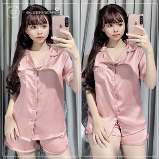 Đồ bộ lụa bèo đùi siêu xinh chất mềm mát
