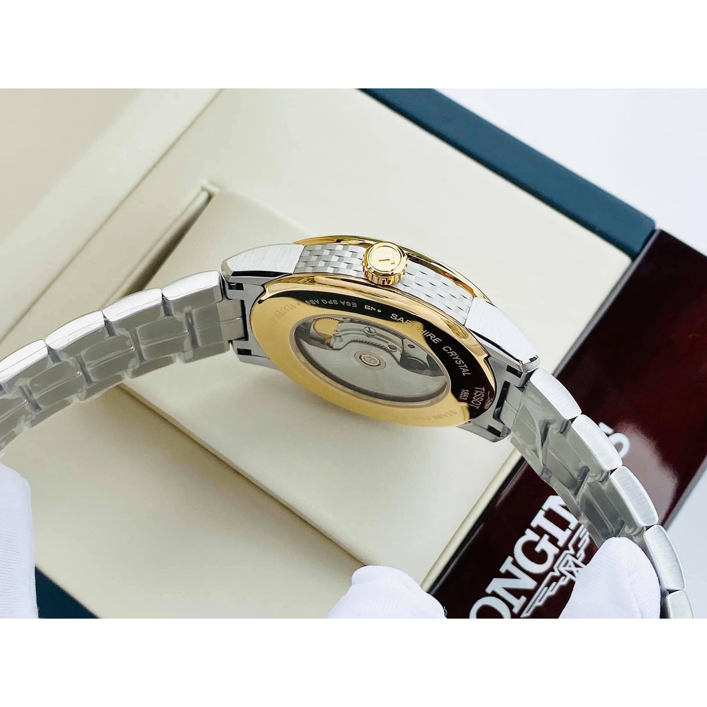 Đồng hồ nam chính hãng Tissot Luxury Powermatic 80 Demi Gold T086.407.22.261.00 - Máy cơ tự động - Kính Sapphire