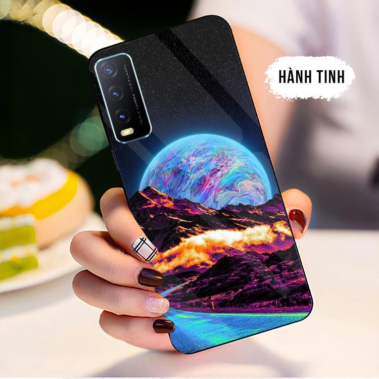 Ốp Lưng VIVO Y20, Y20S, Y12S, V20SE Mặt kính cường lực cao cấp, sáng bóng, chất lượng