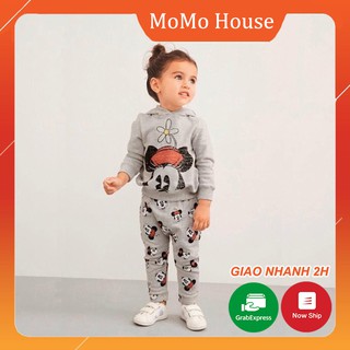 Bộ nỉ bé gái minnie có mũ