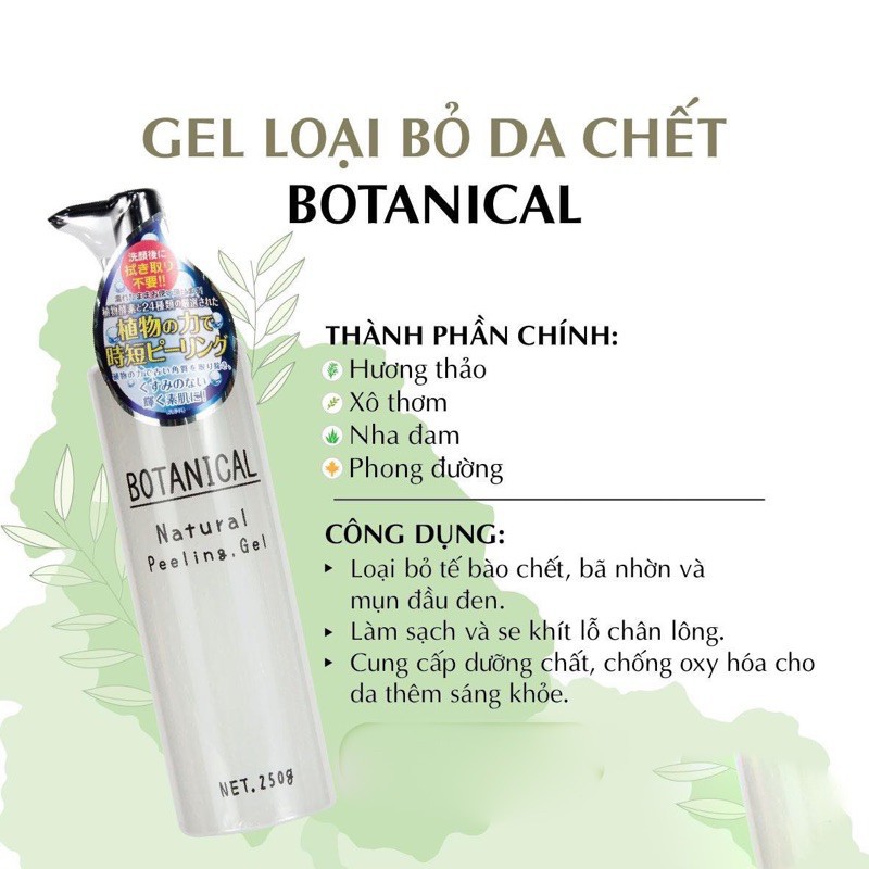 Gel tẩy da chết BOTANICAL NATURAL PEELING GEL 250gr | BigBuy360 - bigbuy360.vn