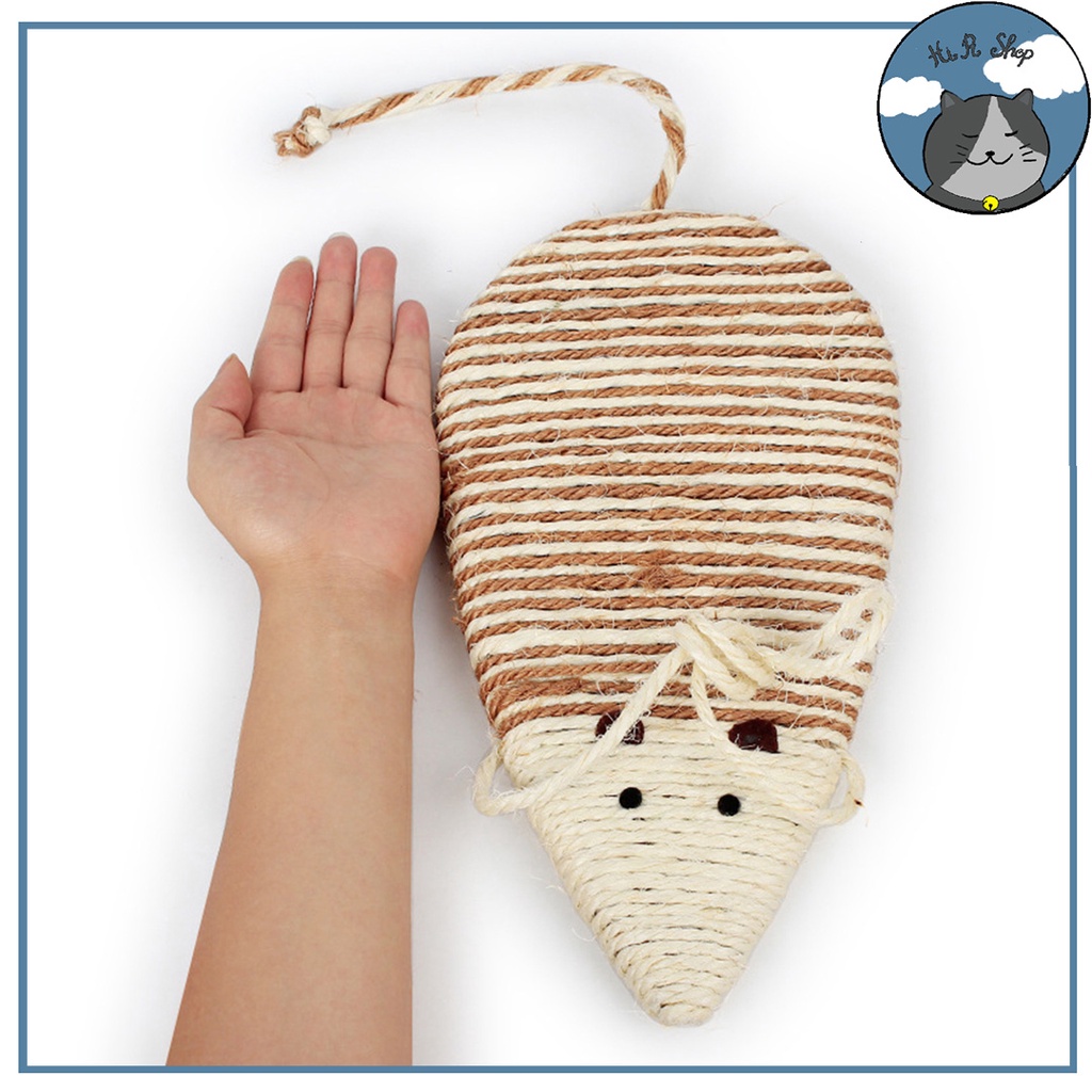 Bàn Cào Móng Hình Chuột Cho Mèo Có Dây Treo