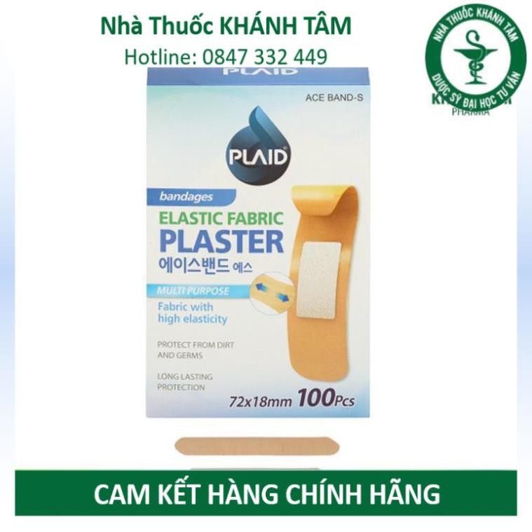 Băng cá nhân Plaid Hàn Quốc siêu dính ACE BAND/ Không thấm nước Waterproof _Khánh Tâm ! !