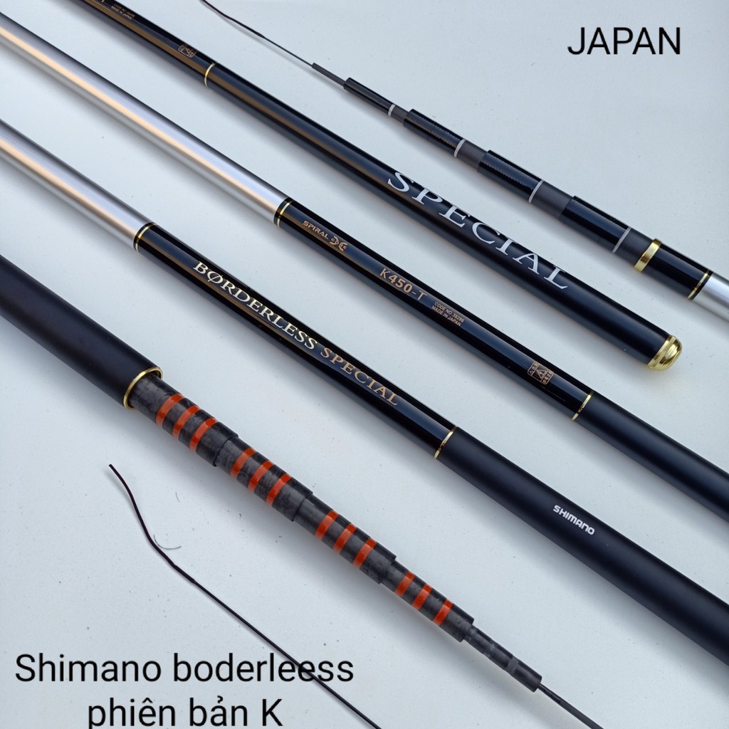 [TẶNG THÊM ĐỌT PHỤ] Cần câu tay chính hãng Shimano Borderless phiên bản k 3m6 4m5 5m4 6m3 và 7m2