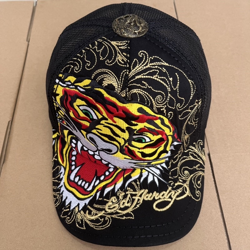 Nón ED Hardy lưới thêu cọp