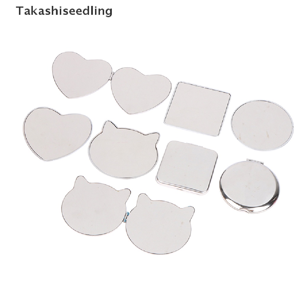 (Takashiseedling) Gương Trang Điểm Tròn Nhỏ Gọn Bỏ Túi Đựng Mỹ Phẩm Bán Chạy