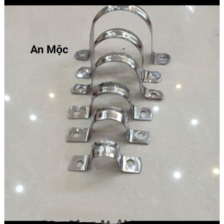 [AN MỘC] Đai Ôm, Bát, Cùm Omega Ôm, Đai Ống Nước Inox size 21-110