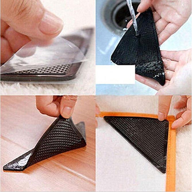 Upe-4 Chiếc Thiết Thực Chống Trượt Kẹp Thảm Sáng Tạo Thảm Thảm Kẹp