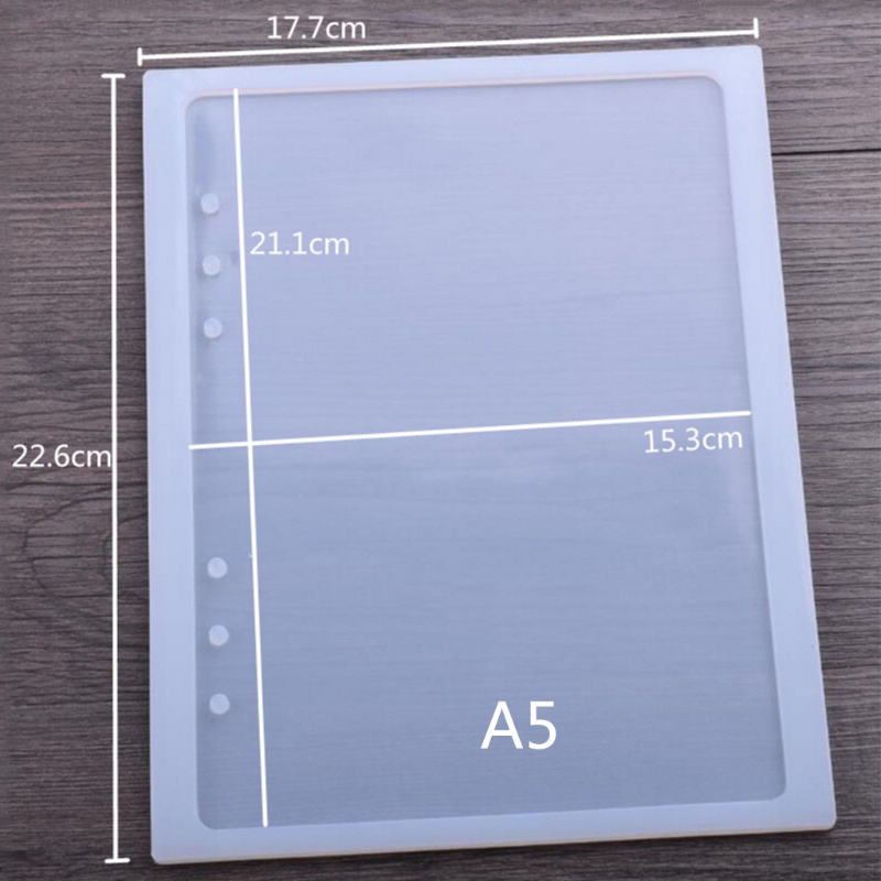Khuôn silicone làm đồ trang sức hình quyển sách A5A6A7 DIY