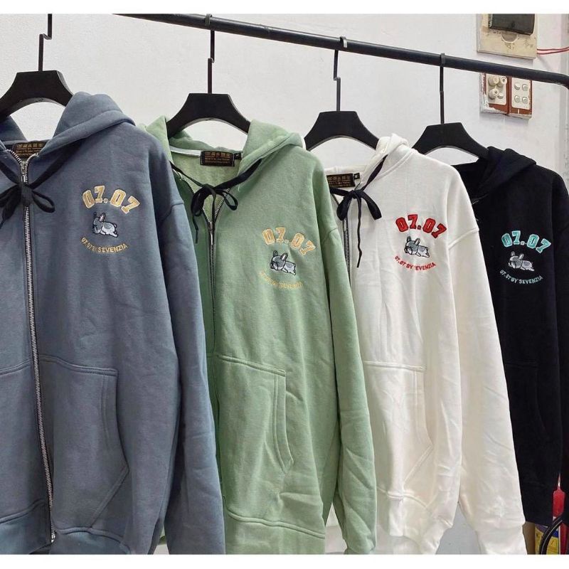 (ẢNH THẬT) Áo Khoác 07 Teen Unisex99 Chất Nỉ Bông Dày Mịn - Áo Hoodie 07 Kiểu Thun Tay Dài Nam Nữ Couple Thu Đông