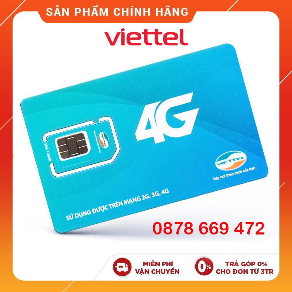 Sim 4G Viettel V120 2Gb/Ngày Giá Rẻ Trọn Gói 1 Năm Data Khủng