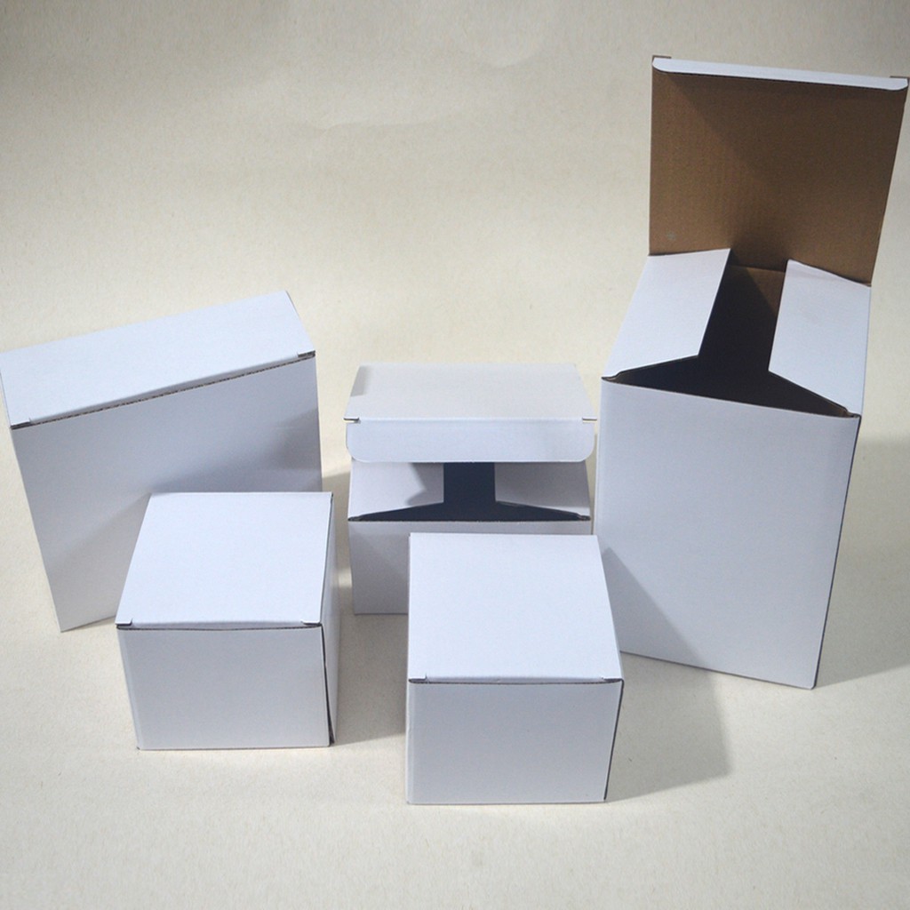 Hộp giấy carton màu trắng