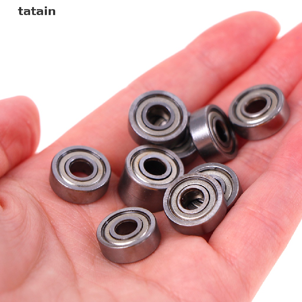 [TAT] 10pcs 5*14*5mm deep groove spherical carbon steel miniature bearings 605ZZ CVX