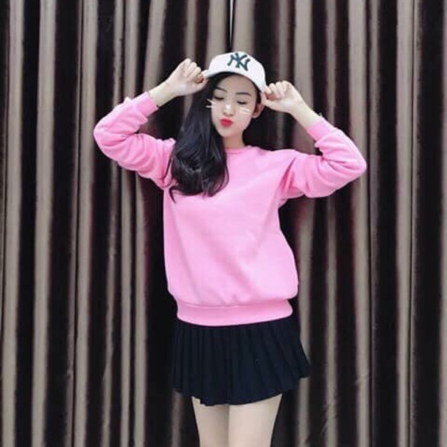 ỐI RẺ QUÁ☘️☘️☘️Áo Nỉ Trơn Hoodie Không Mũ Đây