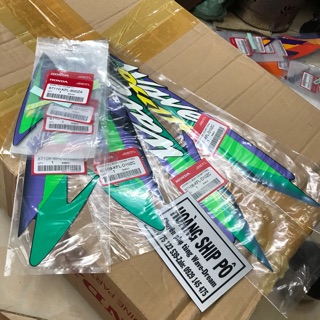 Tem wave 110 xanh nhớt chính hãng đời 2000