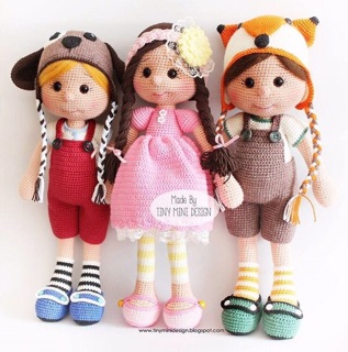 Búp bê len size lớn 45cm cho bé