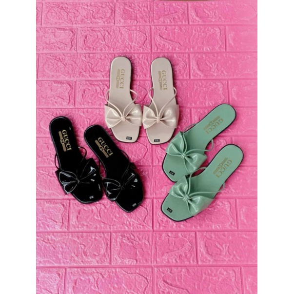 dép kiểu nơ thắt dây ôm chân dễ mang độc lạ lắm nhaa🥰