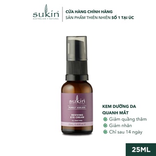Kem Dưỡng Vùng Da Quanh Mắt Sukin Purely Ageless Reviving Eye Cream 25ml