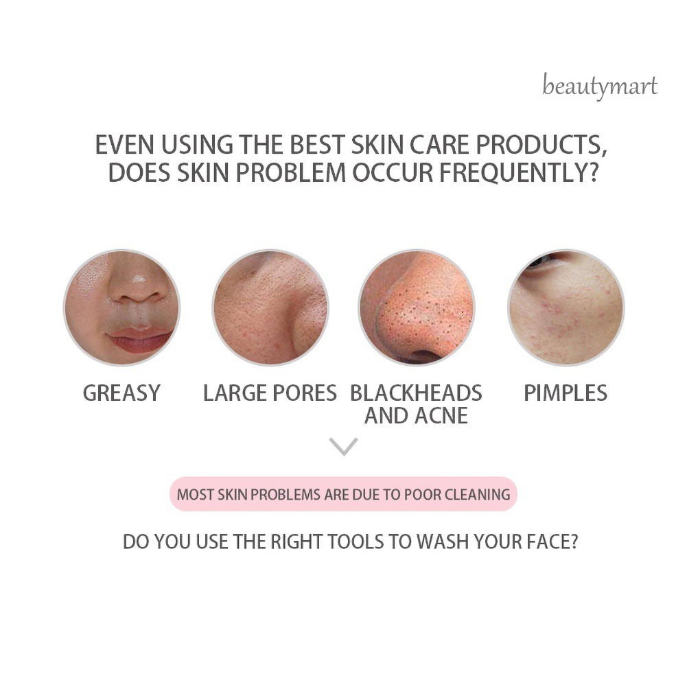 [Hàng mới về] Máy rửa mặt điện bằng Silicon giúp massage và làm sạch cho da mặt