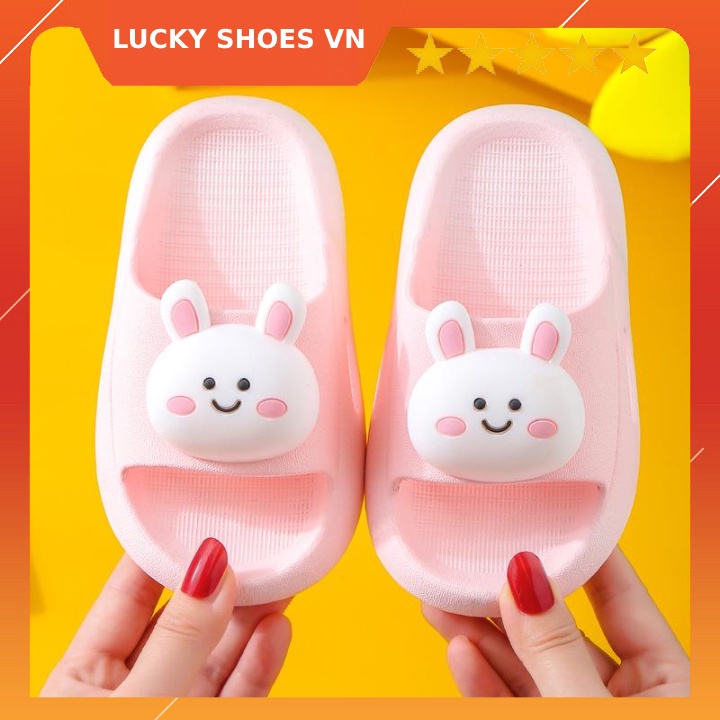 Dép lê hình thỏ đáng yêu dành cho bé gái [H27] siêu cute chống trơn trượt LUCKY SHOES VN