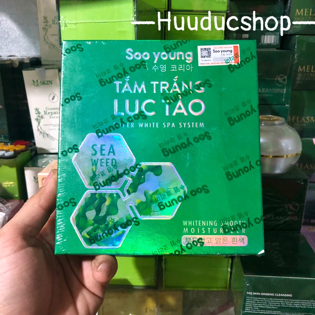 Tắm Trắng Lục Tảo Soo Young ( Hộp 3 Gói )