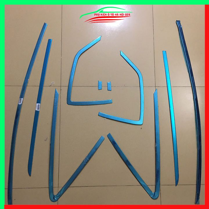 Bộ nẹp viền cong kính Inox Cho Honda Jazz