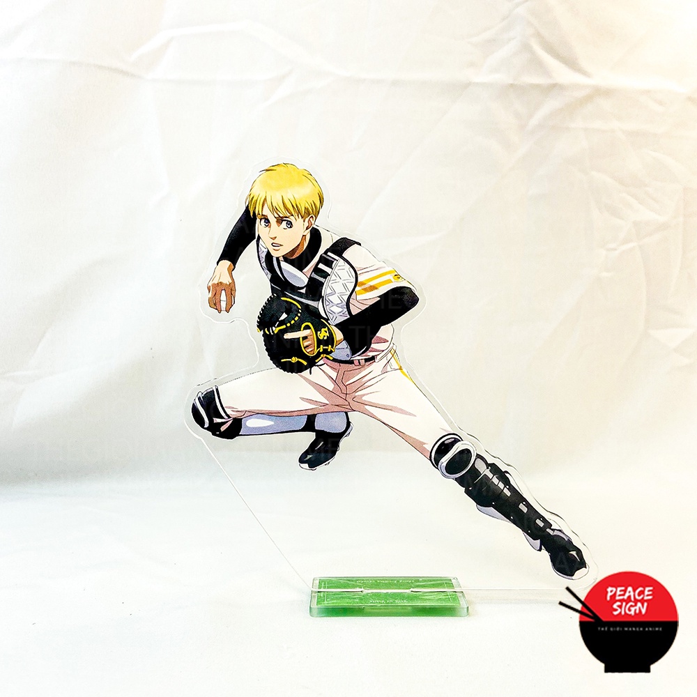 Mô hình ATTACK ON TITAN ver BÓNG CHÀY standee Đại chiến Titan tượng acrylic anime mica chibi trang trí trưng bày