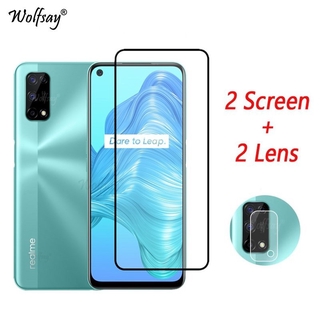 Kính Cường Lực Bảo Vệ Màn Hình Điện Thoại 4 Trong 1 Cho Oppo Realme V5 5g Realme V3