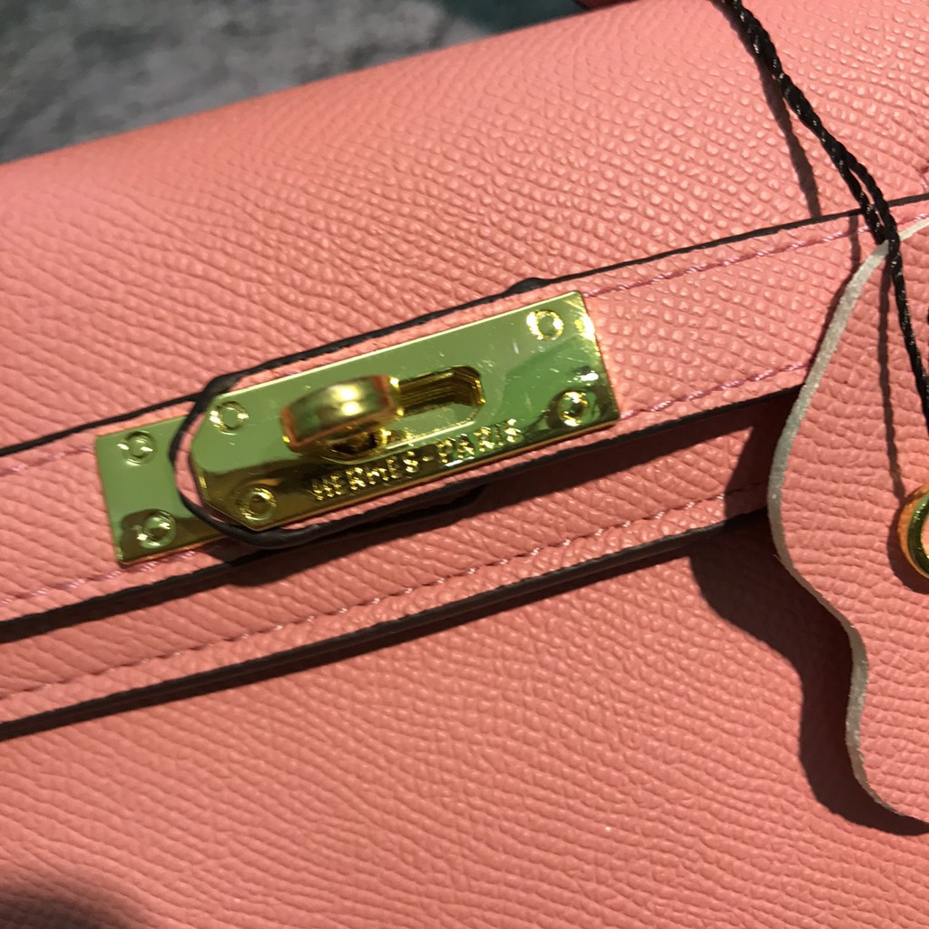 [Mã WAMT2405 giảm 10k đơn 0k] (siêu phẩm cao cấp ) túi hm mini kelly full box da lì kèm khăn | BigBuy360 - bigbuy360.vn