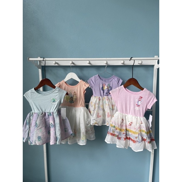 Áo váy bé gái DN 1-5 tuổi  Đầm bé gái cotton voan mềm xuất dư 05.22