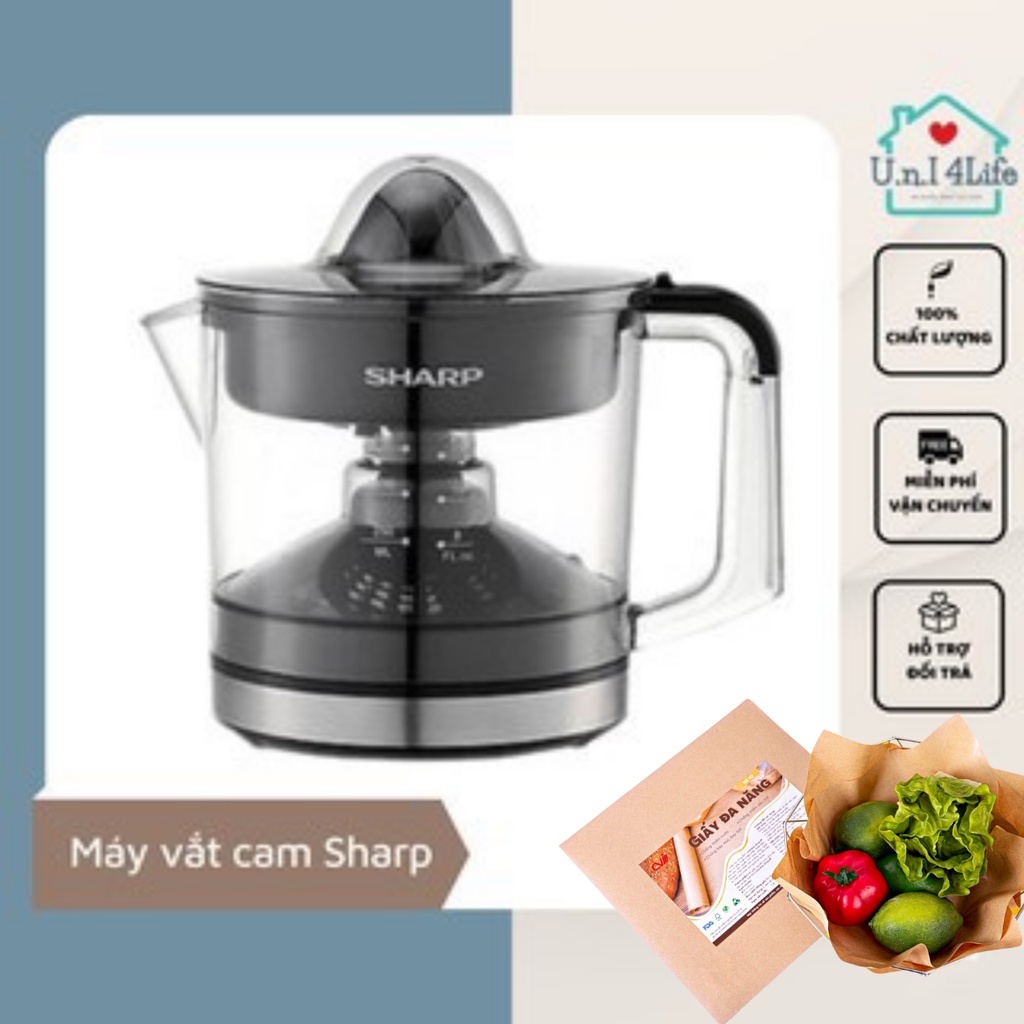 Máy Vắt Nước Cam Sharp 40W (0.75L) Đen | Uni 4Life