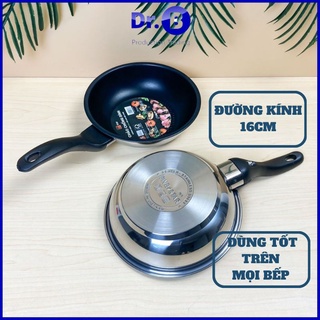 Chảo chống dính inox 3 Đáy FIVESTAR 16cm dùng bếp từ bảo hành 5 Năm GiadungDrB