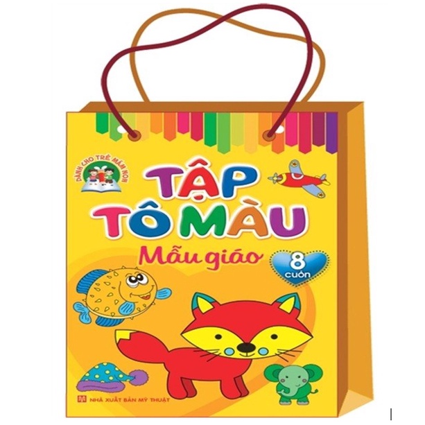 Sách - Combo Tập Tô Màu Mẫu Giáo ( Túi 8 Cuốn)