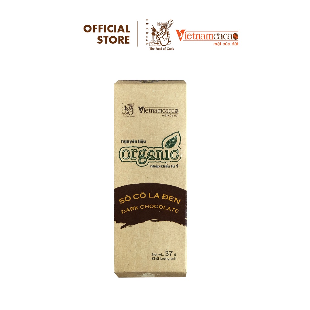 Socola nguyên chất, hữu cơ - Set 6 thanh Socola Organic - Vinacacao 222 gram