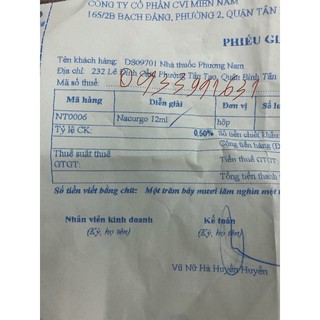 NACURGO xịt-chai 12ml